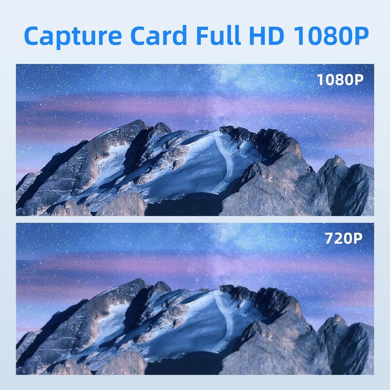 Mcbazel بطاقة التقاط الفيديو 4K HDMI USB C، جهاز التقاط الفيديو للبث المباشر/الألعاب/التسجيل، بطاقة التقاط HDMI إلى USB C بدقة 1080p 60fps مع محول، متوافقة مع OBS/PS5/Switch/PC/Mac - Image 3